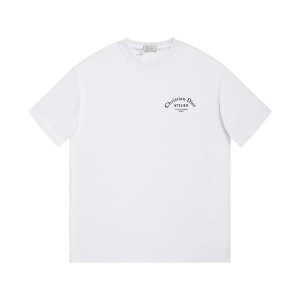 売れ筋 ホワイト シンプル 洗練 モダン カジュアル DIOR ディオール コピー メンズ 半袖Tシャツ