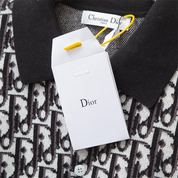 話題 ブラック ホワイト モード 上品カジュアル 半袖ポロシャツ DIOR ディオール コピー