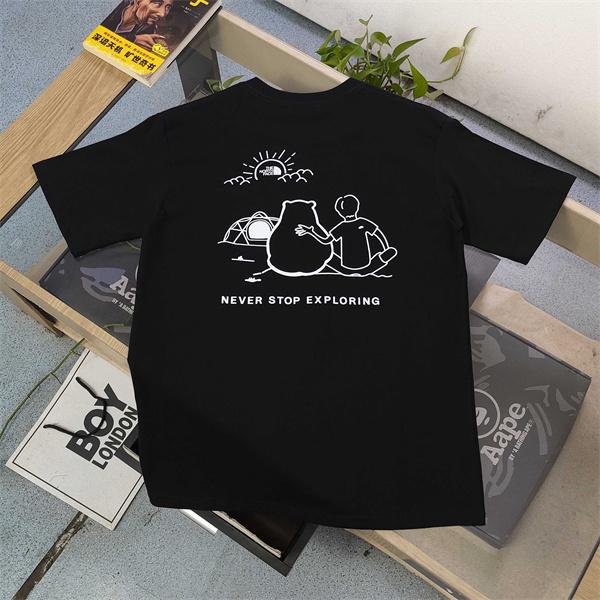 THE NORTH FACE ザノースフェイス コピー 人気高騰 ホワイト ベーシックデザイン シンプルカジュアル Tシャツ