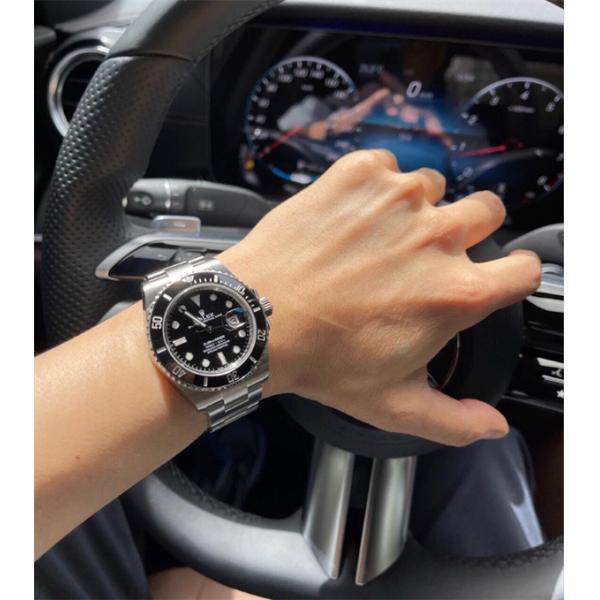高評価継続 サブマリーナー ブラックダイアル ROLEX ロレックス スーパーコピー スサブマリーナー クラシック メンズ 自動巻き機械式 40mm  腕時計