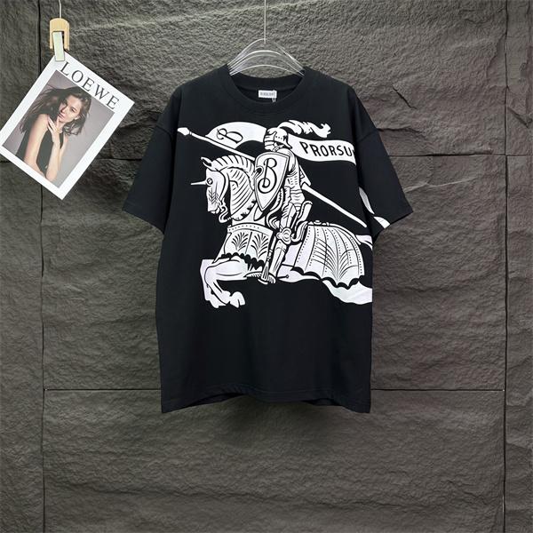 話題急騰 ブラック ストリーモード メンズ 半袖Tシャツ 2026新作 BURBERRY バーバリー コピー