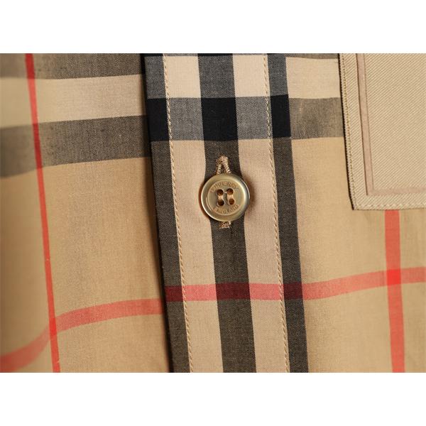 トレンド上昇 ベージュ チェック柄 BURBERRY バーバリー スーパーコピー クラシック エレガンス 長袖シャツ