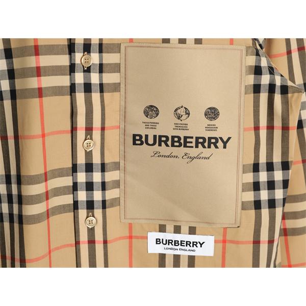 トレンド上昇 ベージュ チェック柄 BURBERRY バーバリー スーパーコピー クラシック エレガンス 長袖シャツ