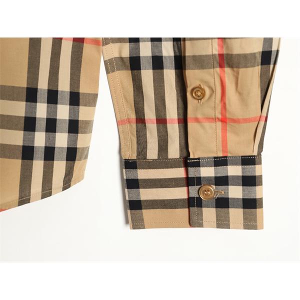 トレンド上昇 ベージュ チェック柄 BURBERRY バーバリー スーパーコピー クラシック エレガンス 長袖シャツ