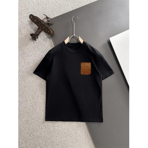 注目上昇 ホワイト レザーロゴパッチ 洗練 カジュアル CELINE セリーヌ コピー 半袖Tシャツ