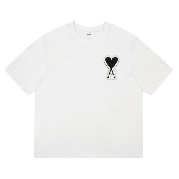 新規入荷 多色展開 ハート刺繍 軽量 定番 2026新作 半袖Tシャツ AMI PARIS アミ パリス コピー