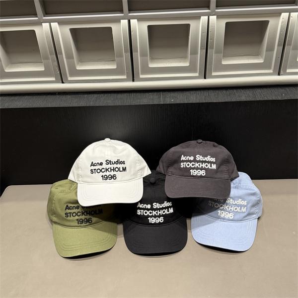ACNE STUDIOS アクネ ストゥディオズ コピー 刺繍ロゴ キャップ コットン素材 シンプル 多色展開 ストリート