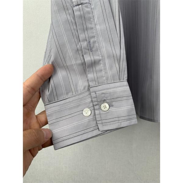 ストライプ柄 ACNE STUDIOS アクネ ストゥディオズ スーパーコピー シャツ ルーズシルエット ライトグレー 長袖