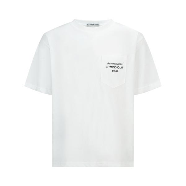 ポケット刺繍ロゴ Tシャツ 半袖 ブラック ベーシック ミニマル ACNE STUDIOS アクネ ストゥディオズ スーパーコピー