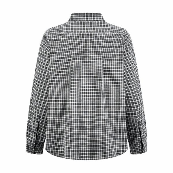 定番 格子柄 アクネ ストゥディオズ シャツ 長袖 ホワイトブラック クラシック ACNE STUDIOS スーパーコピー