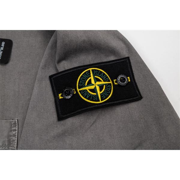 注目 ウォッシュデニム STONE ISLAND  スーパーコピー シャツ 半袖 ポケット 無地調 ストーンアイランド