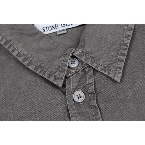 注目 ウォッシュデニム STONE ISLAND  スーパーコピー シャツ 半袖 ポケット 無地調 ストーンアイランド