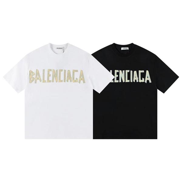 BALENCIAGA アーバンストリート ロゴTシャツ ホワイト バレンシアガ 偽物 半袖 大人カジュアル