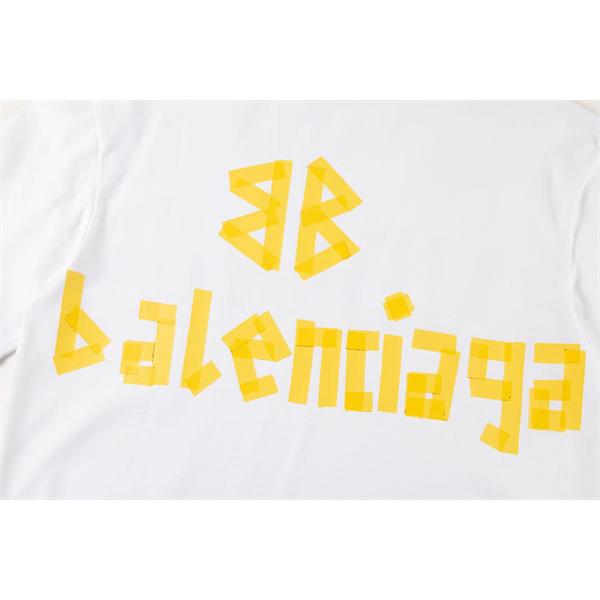 BALENCIAGA アーバンストリート ロゴTシャツ ホワイト バレンシアガ 偽物 半袖 大人カジュアル