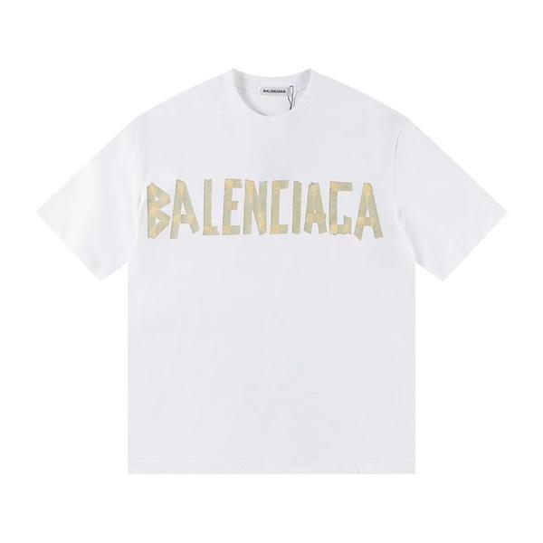 BALENCIAGA アーバンストリート ロゴTシャツ ホワイト バレンシアガ 偽物 半袖 大人カジュアル