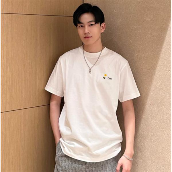 簡単デザイン☆ディオール tシャツコピー2026新作☆☆DIOR通販お手頃カジュアルホワイト色