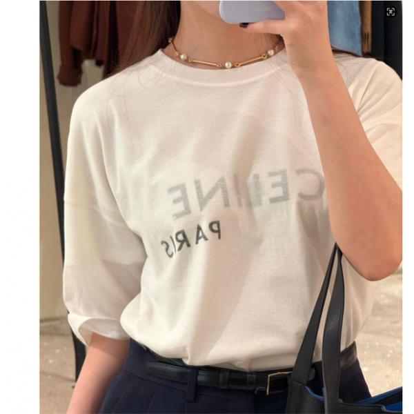 ☆エレガント☆CELINE セリーヌ 半袖tシャツコピー2026トレンド新作☆ユニセックス柔らかい生地