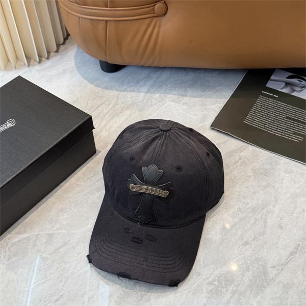 トレンド キャップ　56-58cm ダメージ加工 CHROME HEARTS 韓国風 カジュアル クロムハーツ コピー 小顔効果