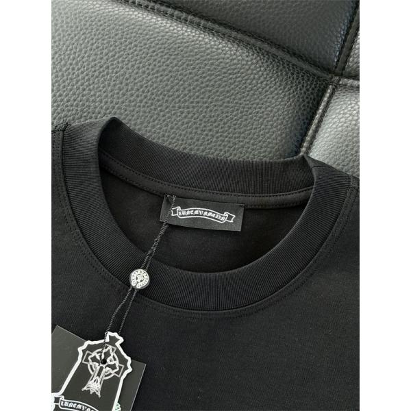 クロムハーツ スーパーコピー 高見え ホワイト 半袖 Tシャツ モード系 洗練 クール CHROME HEARTS ストリート映え