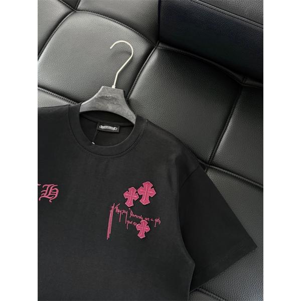 クロムハーツ スーパーコピー 高見え ホワイト 半袖 Tシャツ モード系 洗練 クール CHROME HEARTS ストリート映え