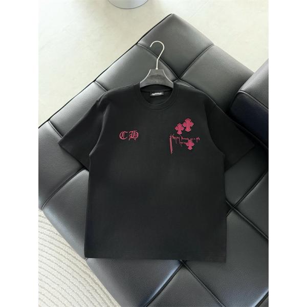 クロムハーツ スーパーコピー 高見え ホワイト 半袖 Tシャツ モード系 洗練 クール CHROME HEARTS ストリート映え