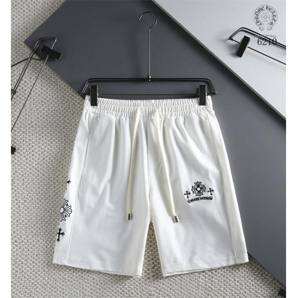 プレミアム クロムハーツ コピー 刺繍 ハーフパンツ ブラック ストリート 高級感 CHROME HEARTS 