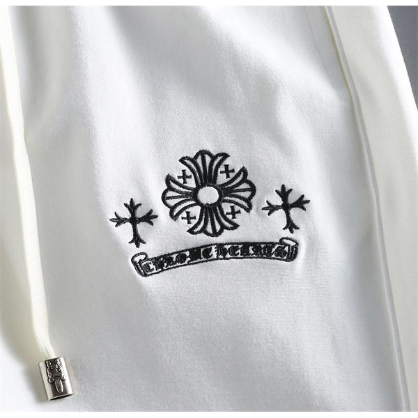 プレミアム クロムハーツ コピー 刺繍 ハーフパンツ ブラック ストリート 高級感 CHROME HEARTS 