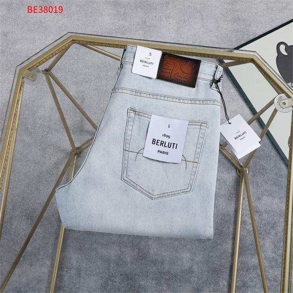 Berluti 美脚 スリムフィット ベルルッティ コピー デニムパンツ ライトブルー シンプル カジュアル