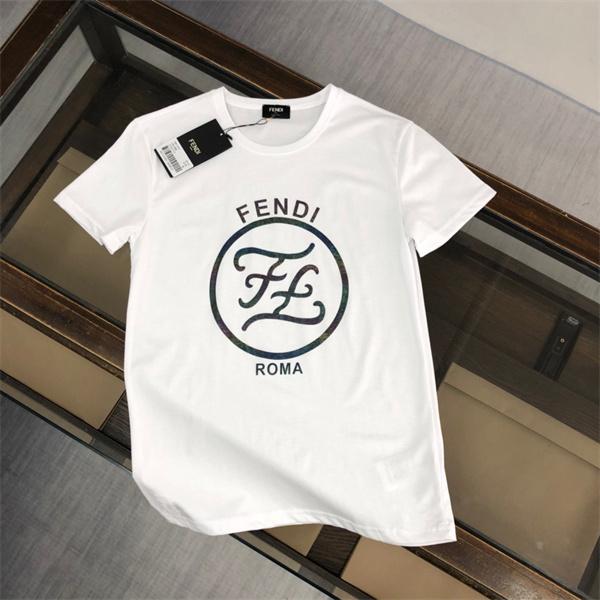 上品 ホワイト FENDI 半袖 Tシャツ クラシック フェンディ コピー ラグジュアリー 高見え