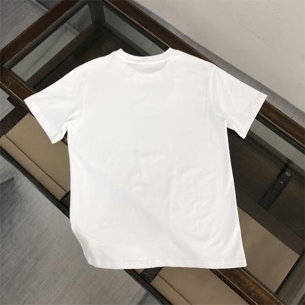 FENDI 洗練 スクエアロゴ フェンディ コピー ホワイト 半袖 Tシャツ ミニマル シンプル きれいめ