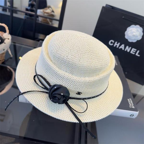レディース ハット CHANEL 上品 エレガント 軽量 通気性 つば広 日よけ おしゃれ シャネル 偽物