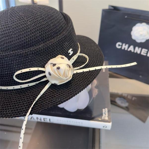 レディース ハット CHANEL 上品 エレガント 軽量 通気性 つば広 日よけ おしゃれ シャネル 偽物