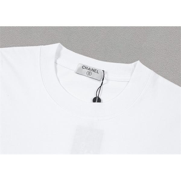 CHANEL 半袖Tシャツ プリント シャネル スーパーコピー モード系 洗練