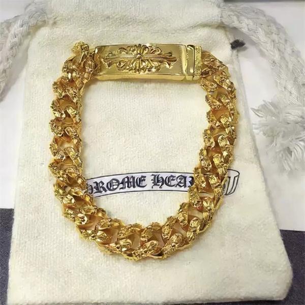 お洒落2色♥クロムハーツブレスレットコピーCHROME HEARTS アクセサリー人気ゴールド色☆シルバー