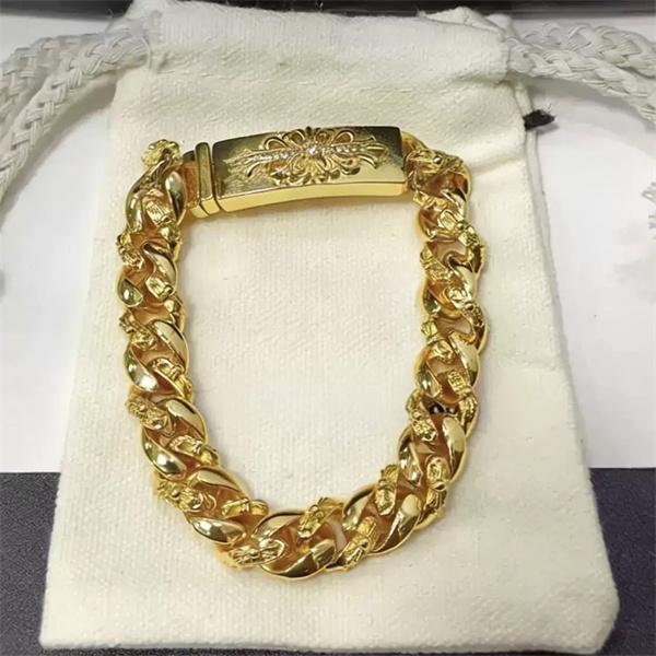 お洒落2色♥クロムハーツブレスレットコピーCHROME HEARTS アクセサリー人気ゴールド色☆シルバー
