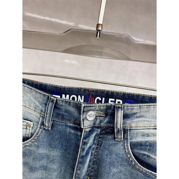 MONCLER デニムパンツ モンクレール スーパーコピー ヴィンテージ加工 カジュアル おしゃれ