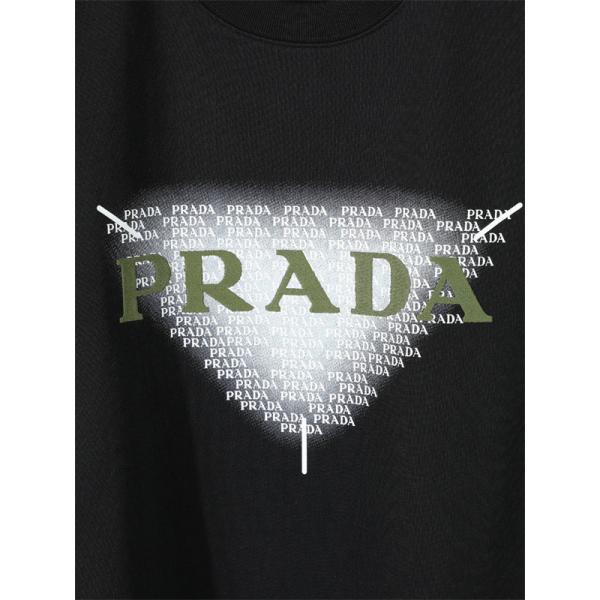シンプル半袖 PRADA コピー Ｔシャツ ホワイト ブルー配色 プラダ 上品 カジュアル 夏コーデ 爽やか 夏向け 軽やか