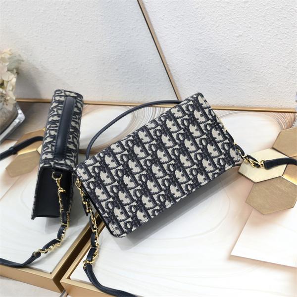 レディース ショルダーバッグ ジャガード織り DIOR ロゴパターン チェーン 高級感 ディオール コピー