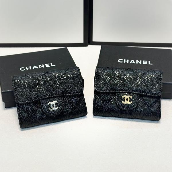 コインケース シャネル  スーパーコピー  ブラック レザー 小さめ ミニ財布 高級感 CHANEL