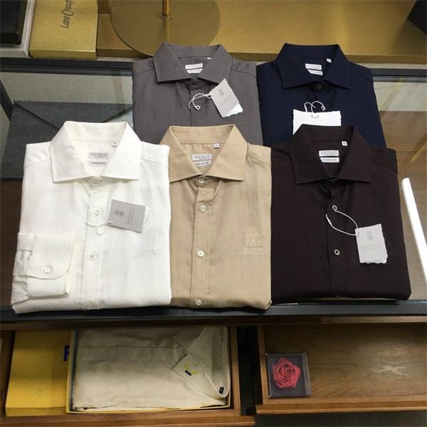Berluti スリムシルエット ベルルッティ スーパーコピー シャツ ブラウン フロントボタン 上品 シンプル モード