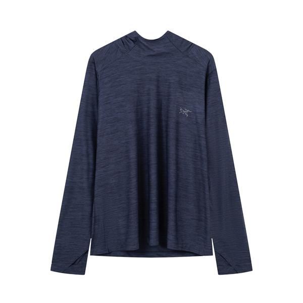 アークテリクス コピー ダークグレー 機能素材 ARC'TERYX 長袖 UVパーカー ストレッチ 快適 軽量設計