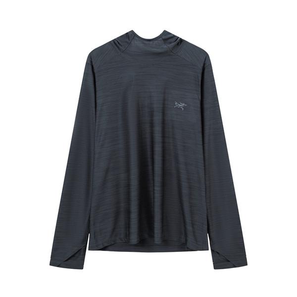 アークテリクス コピー ダークグレー 機能素材 ARC'TERYX 長袖 UVパーカー ストレッチ 快適 軽量設計