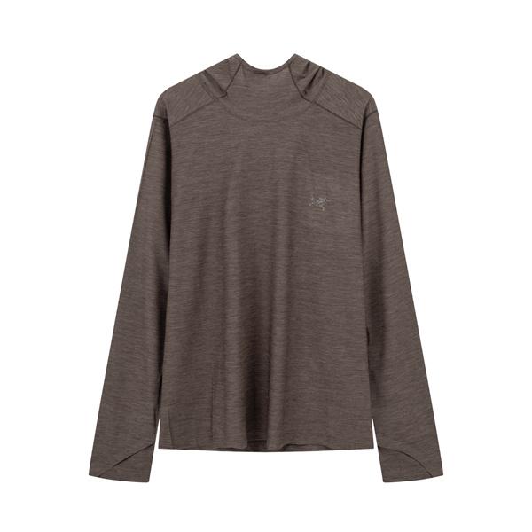 アークテリクス コピー ダークグレー 機能素材 ARC'TERYX 長袖 UVパーカー ストレッチ 快適 軽量設計