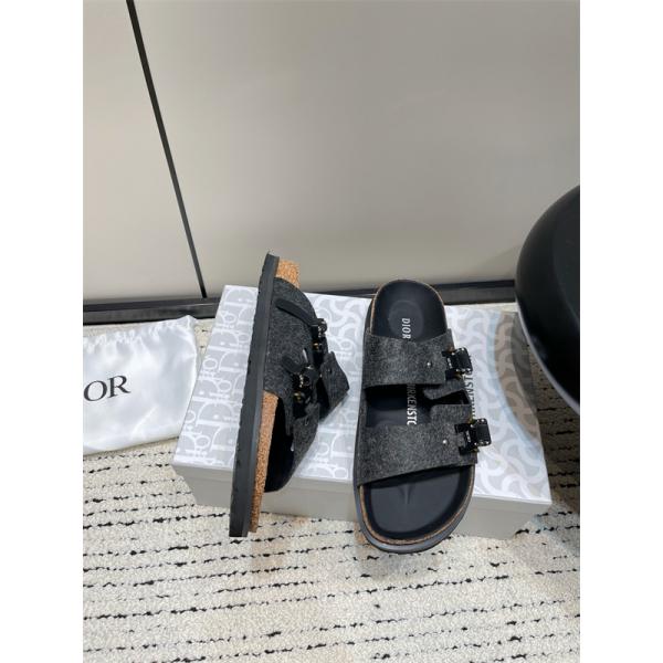 Dior×BIRKENSTOCK Savoir-Faire.Tokioディオールサンダルコピー大人気 ブラック コーデ 激安