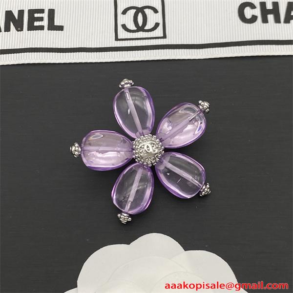  CHANEL シャネル スーパーコピー ピアス レディース フラワーデザイン クリアカラー 透明感 可愛い 上品