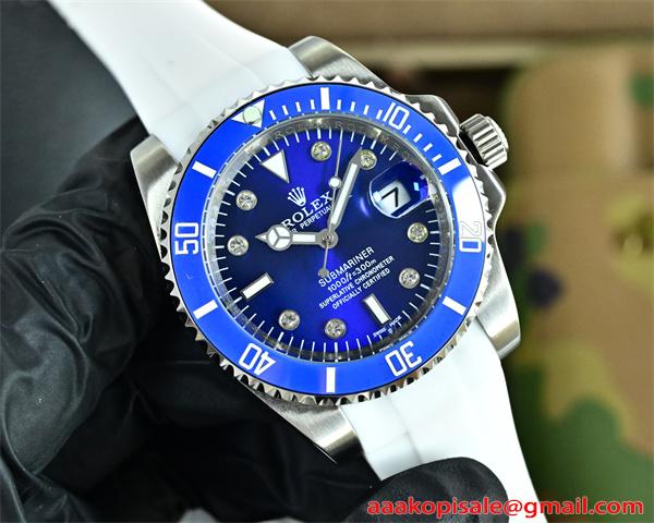 腕時計 メンズ ダイバー風 ブルーダイヤル 40mm 防水 ROLEX カジュアル ロレックス スーパーコピー