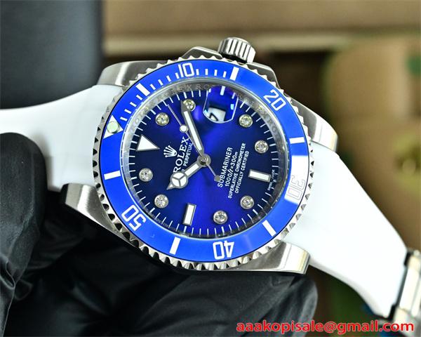 腕時計 メンズ ダイバー風 ブルーダイヤル 40mm 防水 ROLEX カジュアル ロレックス スーパーコピー
