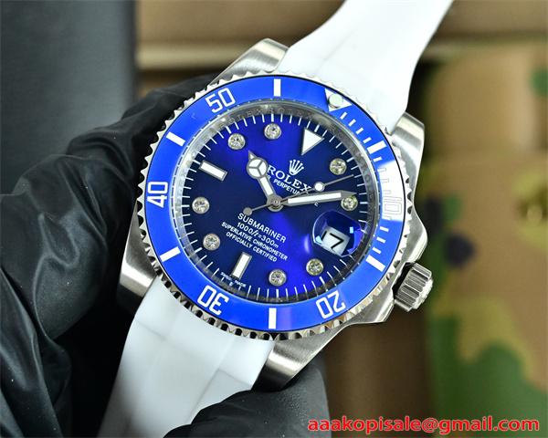 腕時計 メンズ ダイバー風 ブルーダイヤル 40mm 防水 ROLEX カジュアル ロレックス スーパーコピー