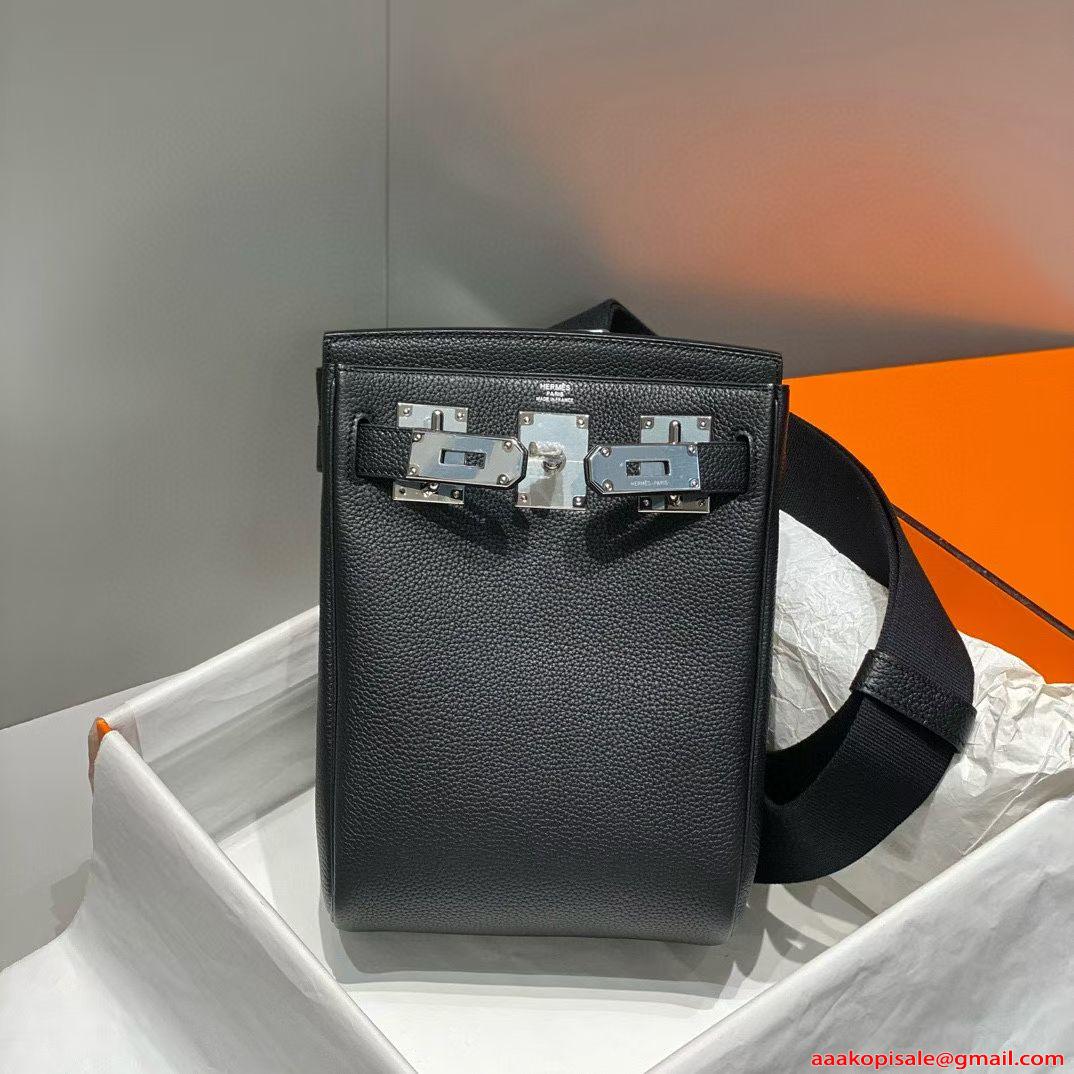 バッグ メンズ エルメス スーパーコピー ミニショルダー シンプル無地 高級感 モード系 Hermès