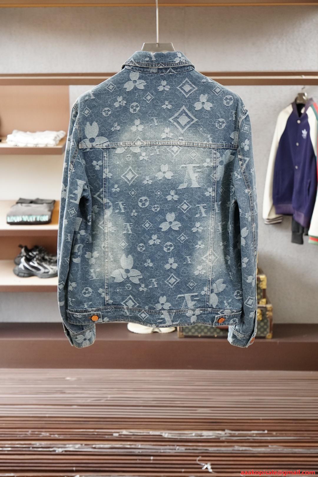 ルイヴィトン スーパーコピー デニムジャケット メンズ  クラシックシルエット 秋冬対応 重厚感 LOUIS VUITTON